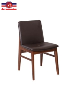 GHẾ DỰA CỐ ĐỊNH CHÂN GỖ MẶT NỆM SIMIL XÁM