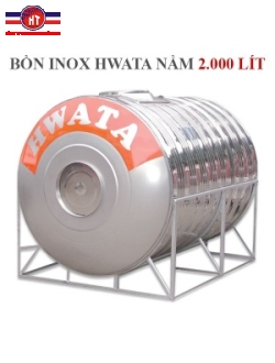 Bồn chứa nước Inox Hwata 2000 lít nằm