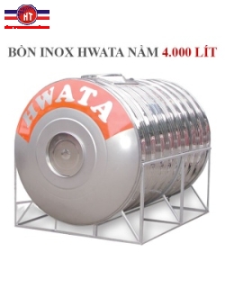 Bồn chứa nước Inox Hwata 4000 lít nằm