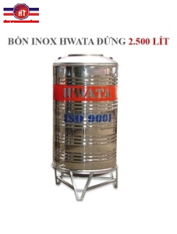 Bồn chứa nước Inox Hwata 2500 lít đứng