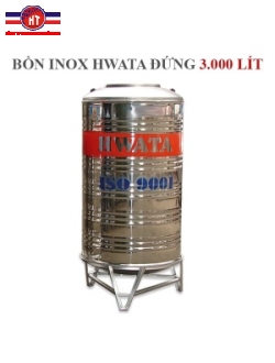 Bồn chứa nước Inox Hwata 3000 lít đứng