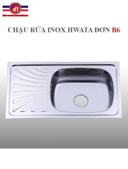 Chậu rửa inox Hwata B6, một cánh