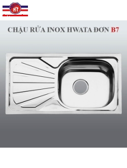 Chậu rửa inox Hwata B7, một cánh
