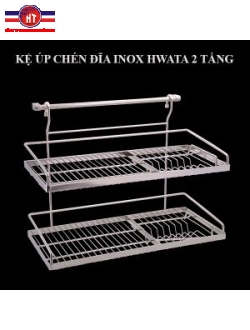 Kệ úp chén inox Hwata 2 tầng HWKC2