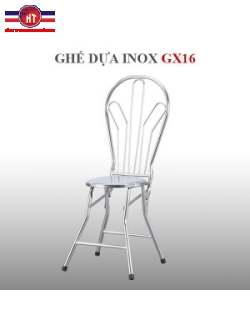 Ghế dựa inox xếp Hwata mặt inox 360 GX16