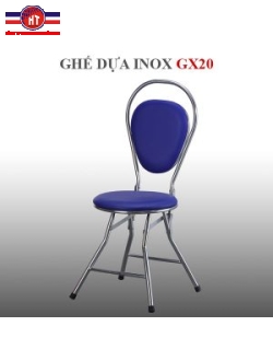 Ghế dựa inox xếp Hwata mặt simili GX20
