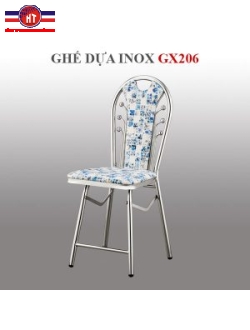 Ghế dựa inox xếp Hwata mặt simili GX206