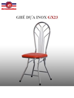 Ghế dựa inox xếp Hwata mặt simili GX23