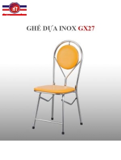 Ghế dựa inox xếp Hwata mặt simili GX27
