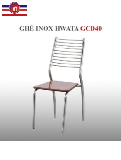 Ghế dựa inox Hwata cố định mặt gỗ GCD40