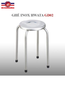 Ghế đẩu inox Hwata 280 GD02