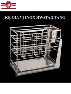 Kệ gia vị tủ 300 inox Hwata HWKV 02