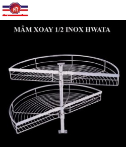 Mâm xoay bán nguyệt inox Hwata HWMX1/2