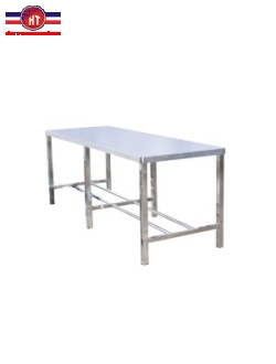 Bàn chữ nhật inox cố định BCN6