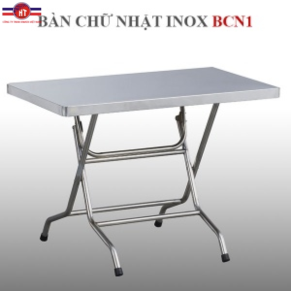Bàn chữ nhật Inox Hwata BCN1