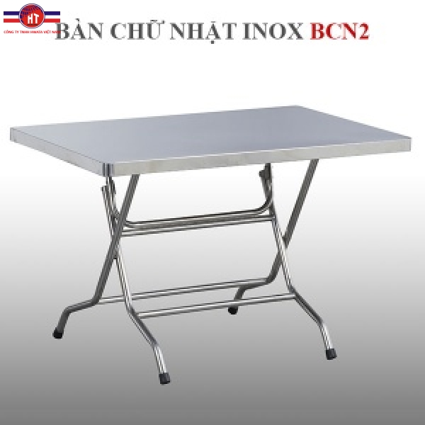 Bàn chữ nhật inox Hwata BCN2