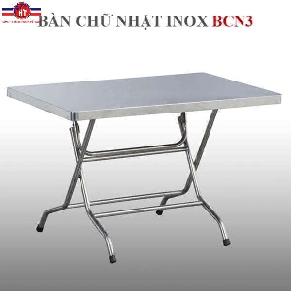 Bàn chữ nhật inox Hwata BCN3