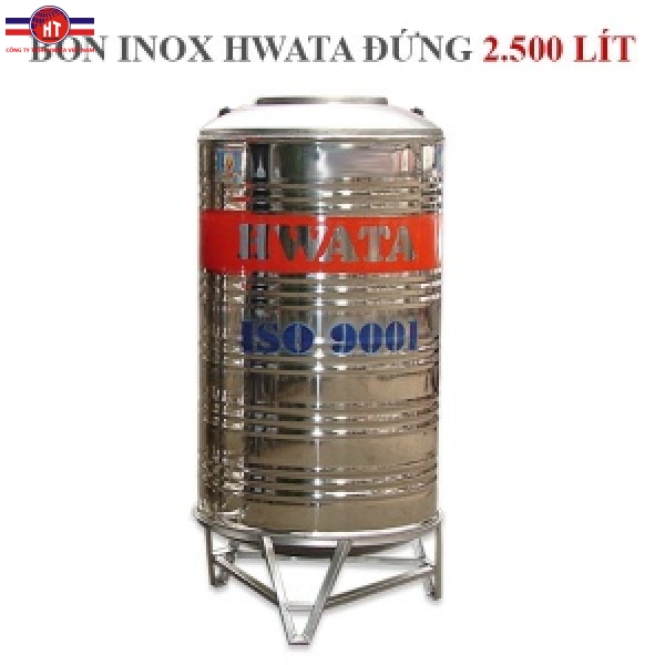 Bồn chứa nước Inox Hwata 2500 lít đứng