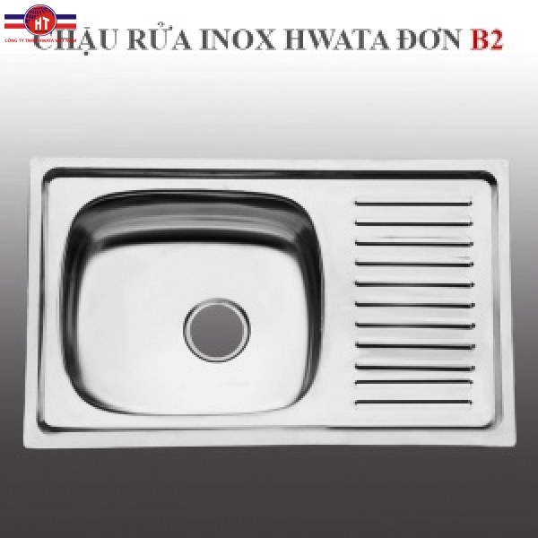 Chậu rửa inox Hwata B2, cánh trung
