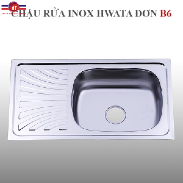 Chậu rửa inox Hwata B6, một cánh