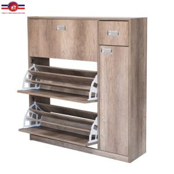 KỆ GIÀY XOAY MFC CÓ HỘC KÉO