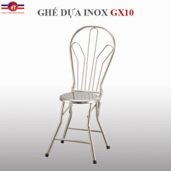 Ghế dựa inox xếp Hwata mặt inox GX10