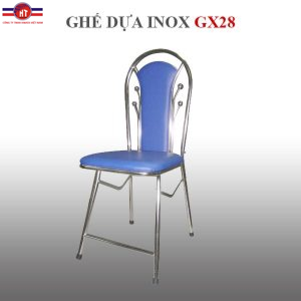 Ghế dựa inox xếp Hwata mặt simili GX28