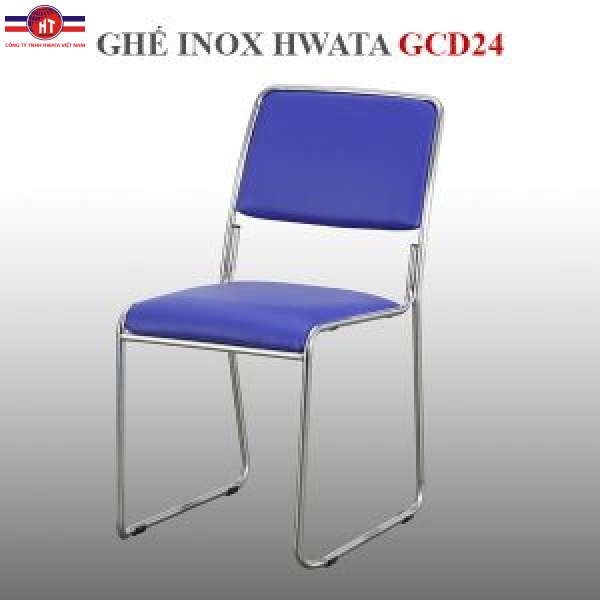 Ghế dựa inox Hwata cố định mặt simili GCD24