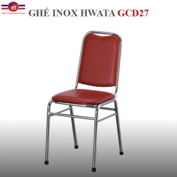 Ghế dựa inox Hwata cố định mặt simili GCD27