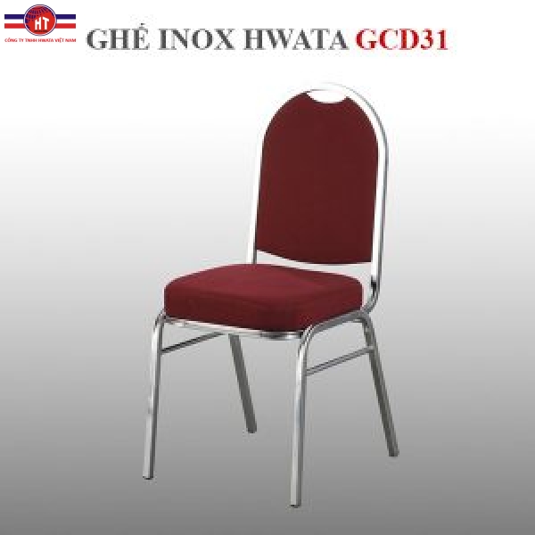 Ghế dựa inox Hwata cố định mặt vải GCD31