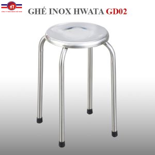 Ghế đẩu inox Hwata 280 GD02