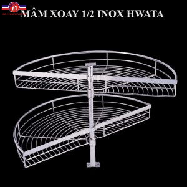 Mâm xoay bán nguyệt inox Hwata HWMX1/2