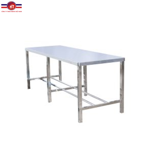 Bàn chữ nhật inox cố định BCN6