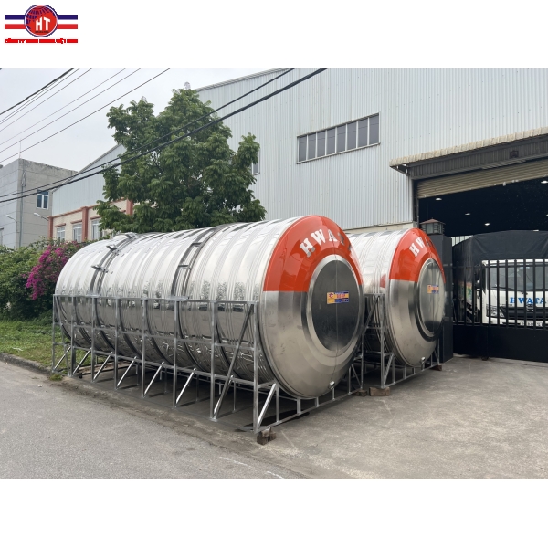Bồn chứa nước Inox Hwata 30.000 lít nằm 
